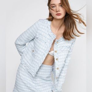 J.ing Dwight Light Sky Blue Button-Up Jacket